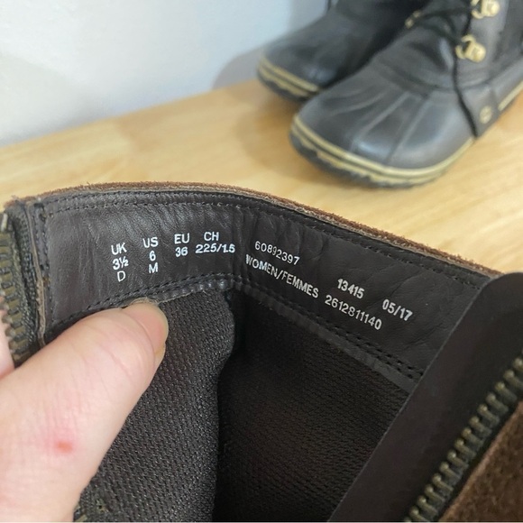 Clarks Elvina Haze Dark Brown Suede Leather Buckle Detail Ankle Boot Bootie 6 - Picture 7 of 8